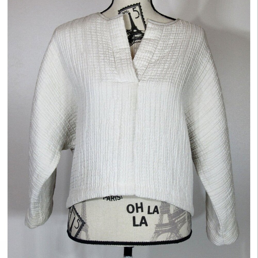 Zero + Maria Cornejo MC Top, Canvas, Pucker Weave, Womens Size 4